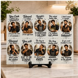 Funny Kitchen Quotes #1 Glass Cutting Board