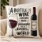 Wine Philosophy Linen Pillow Cover 15.75"