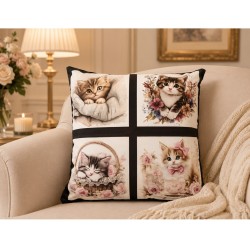 Cute Kitten Decorative Throw Pillow